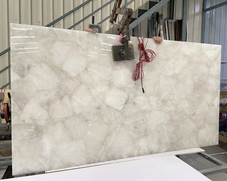 Natural Cristallo Quartzite Slabs Natural Cristallo Quartzite Slabs