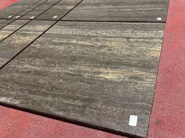 Smoky Brown Travertine Slab Smoky Brown Travertine Slab