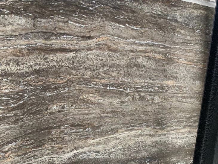 Smoky Brown Travertine Slab Smoky Brown Travertine Slab