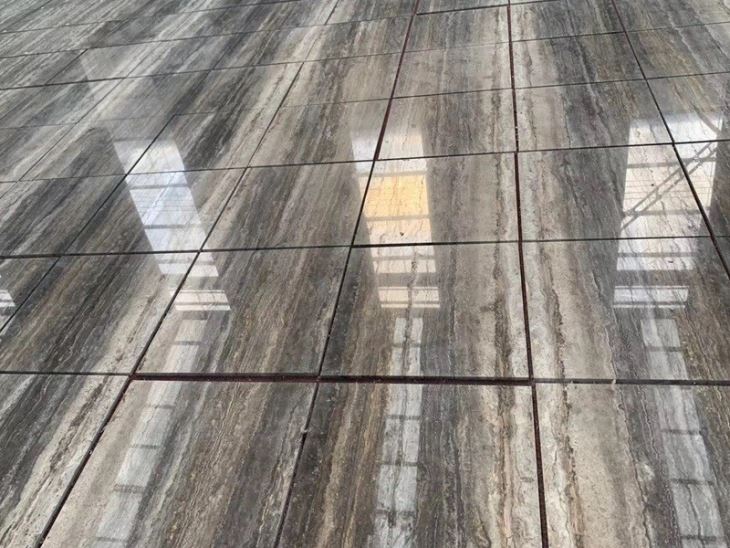Smoky Brown Travertine Slab Smoky Brown Travertine Slab