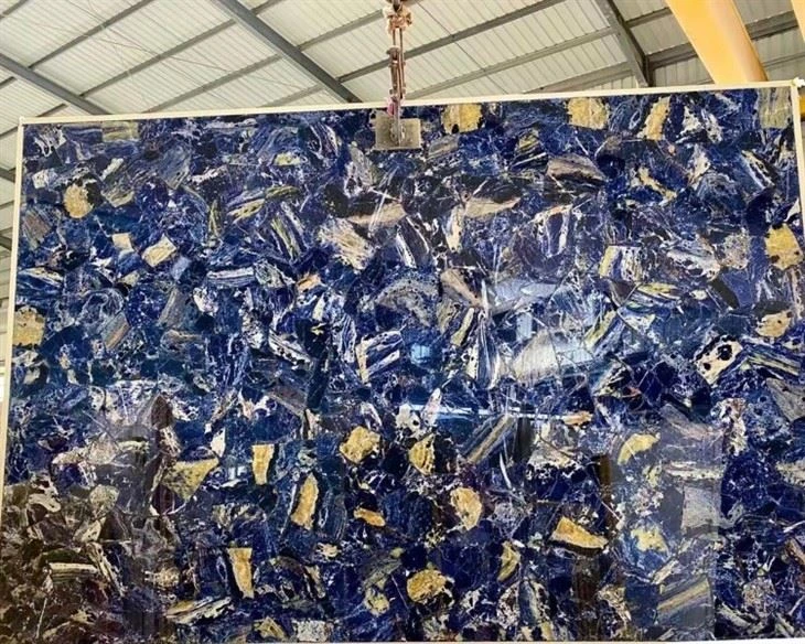 Hot Selling Blue Sodalite Granite Slab